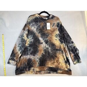 Logo Lounge top Tie Dye Women's Size 1X Top Longsleeve